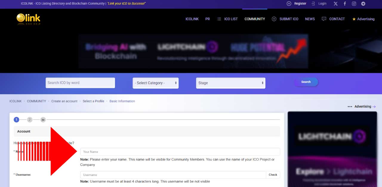 Activate Social ICO Account