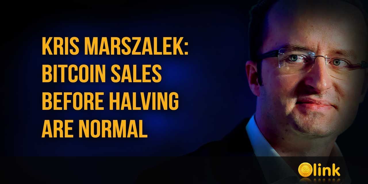 Kris Marszalek Bitcoin sales before halving